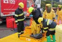 Training des Schadstoffzugs des Bereichsfeuerwehrverbands Leoben mit Kollegen aus dem Mürztal news-16102024-093159